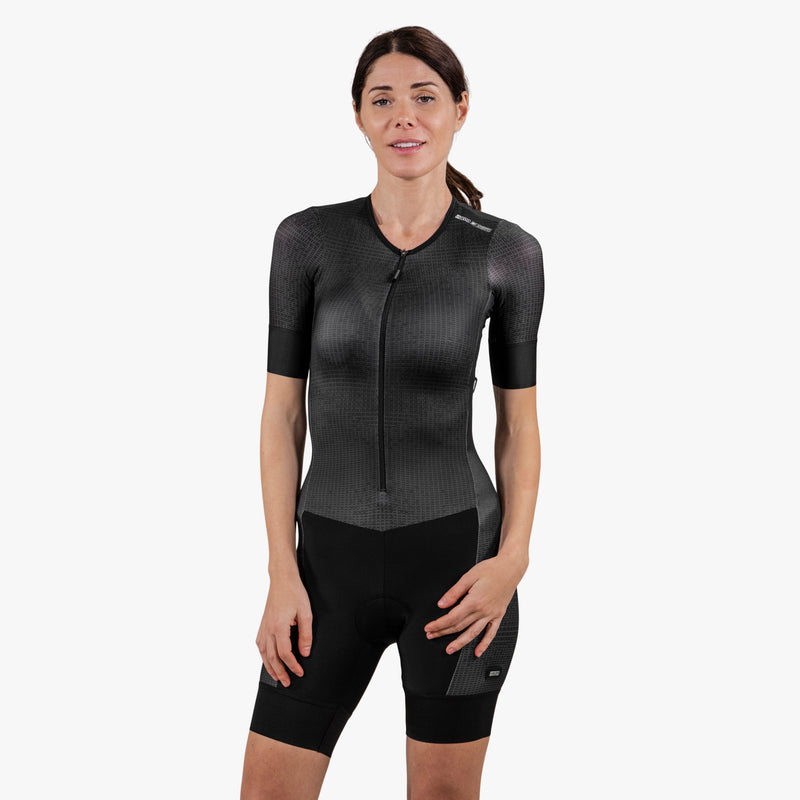 Scicon Body da Triathlon maniche corte donna Nero