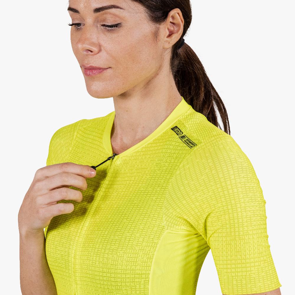 Scicon Maglia Ciclismo Donna 9.5- X-Over Gialla In Vendita