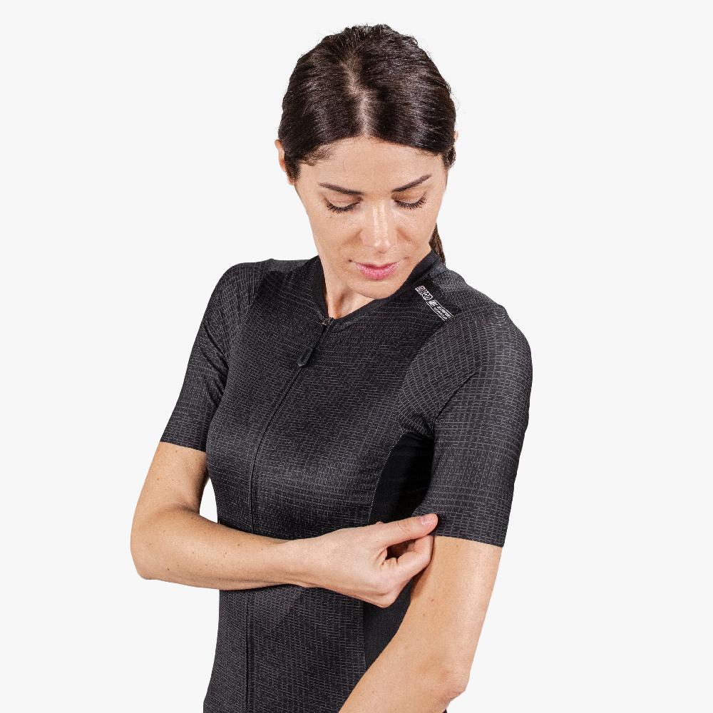 Scicon Maglia Ciclismo Donna 9.5- X-Over Nera Vendita Calda
