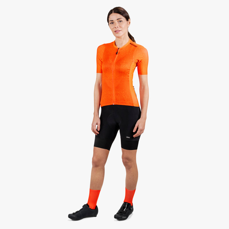 Scicon Maglia Ciclismo Donna 9.5- X-Over Arancione Vendita Economica