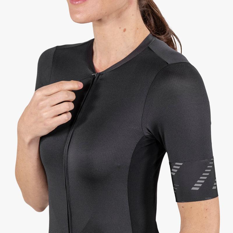 Scicon Maglia Ciclismo Donna X-Over Reflex Nera