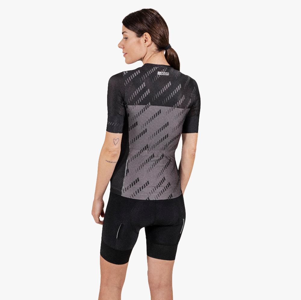 Scicon Maglia Ciclismo Donna X-Over Reflex Nera Negozio