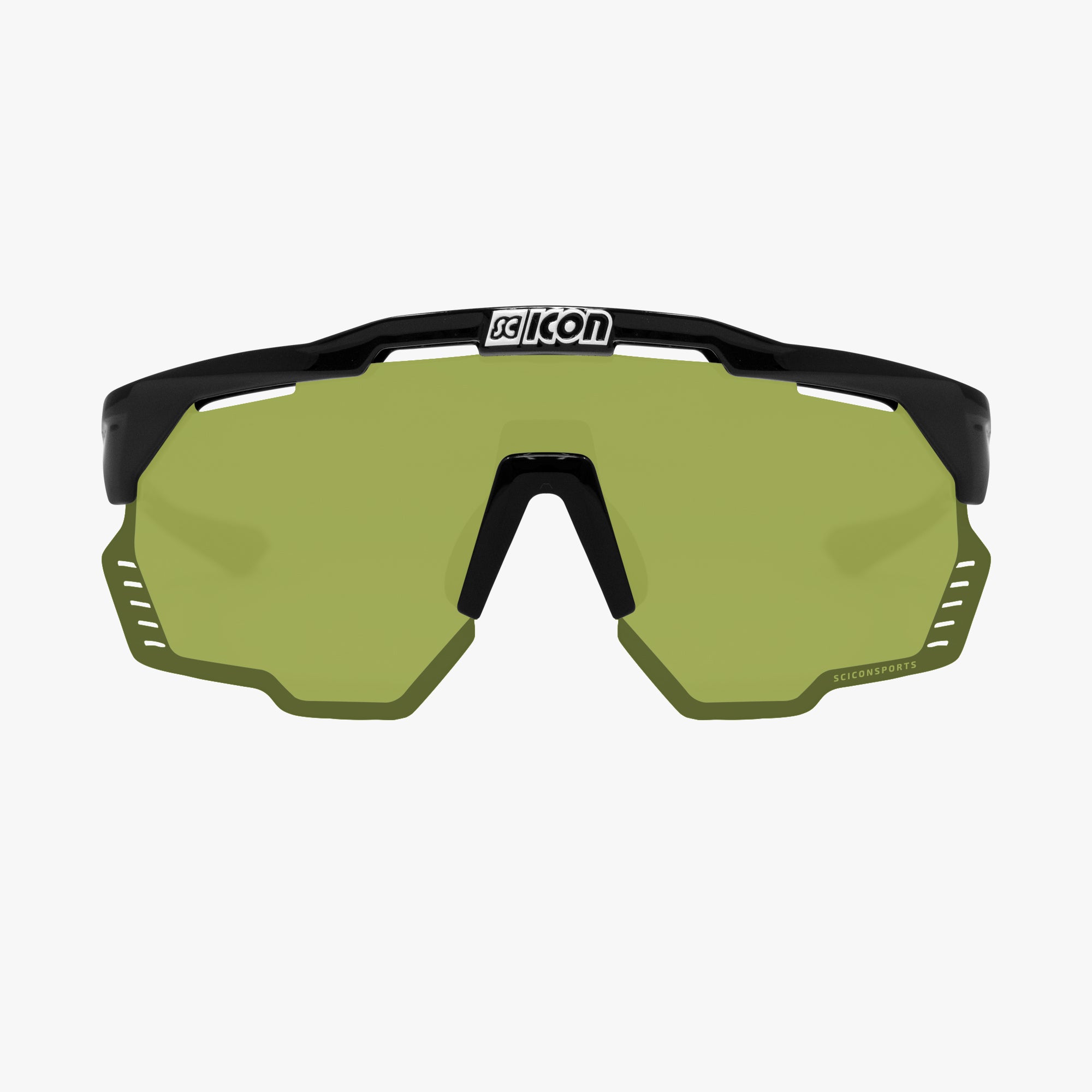 Scicon Occhiali Sportivi Aeroshade Kunken Nero/Verde Nuova
