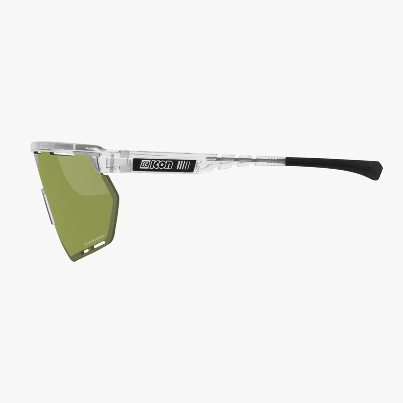 Scicon Occhiali Sportivi Aerowing Cristallo/Verde Italia