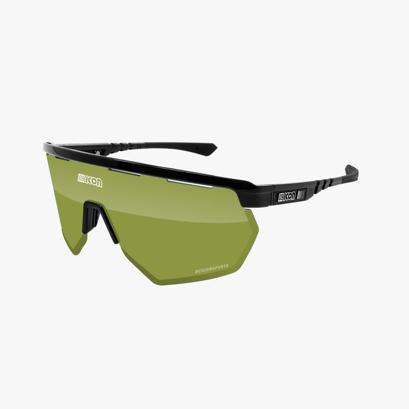 Scicon Occhiali Sportivi Aerowing Nero/Verde
