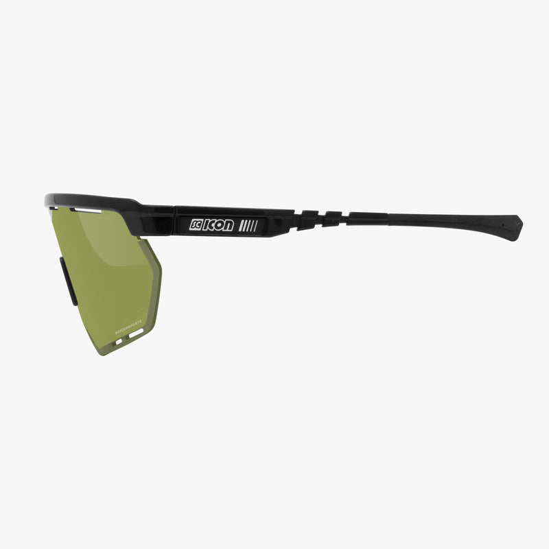 Scicon Occhiali Sportivi Aerowing Nero/Verde In Linea