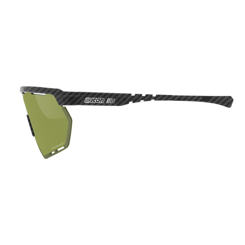 Scicon Occhiali Sportivi Aerowing Carbon Opaco/Verde Nuovo