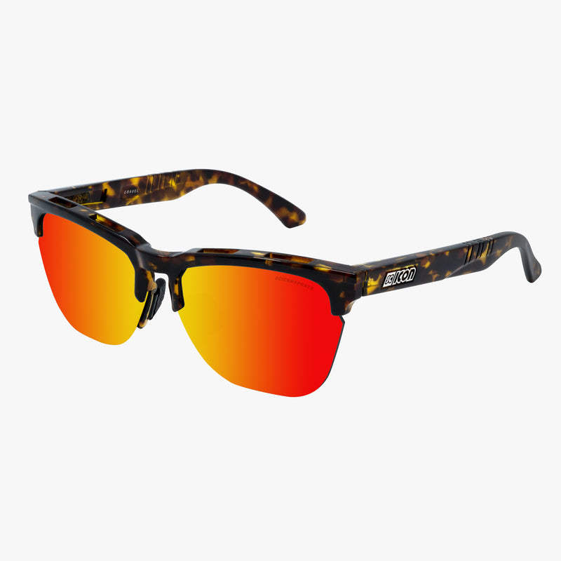Scicon Occhiali da sole Gravel Tartarugati/Lenti Rosse Specchiate