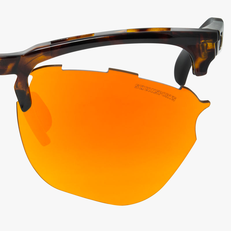 Scicon Occhiali da sole Gravel Tartarugati/Lenti Rosse Specchiate Economico