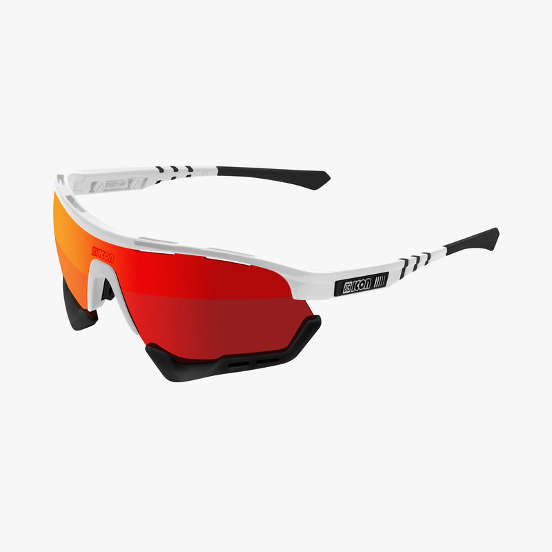 Scicon Aerotech XXL Occhiali Sportivi Bianco/Rosso