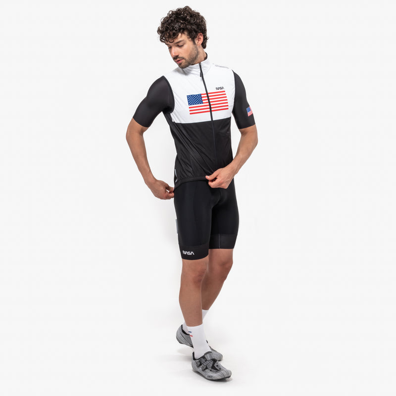 Scicon Gilet Antivento Space Agency10 Nero/Bianco Vendita Economica
