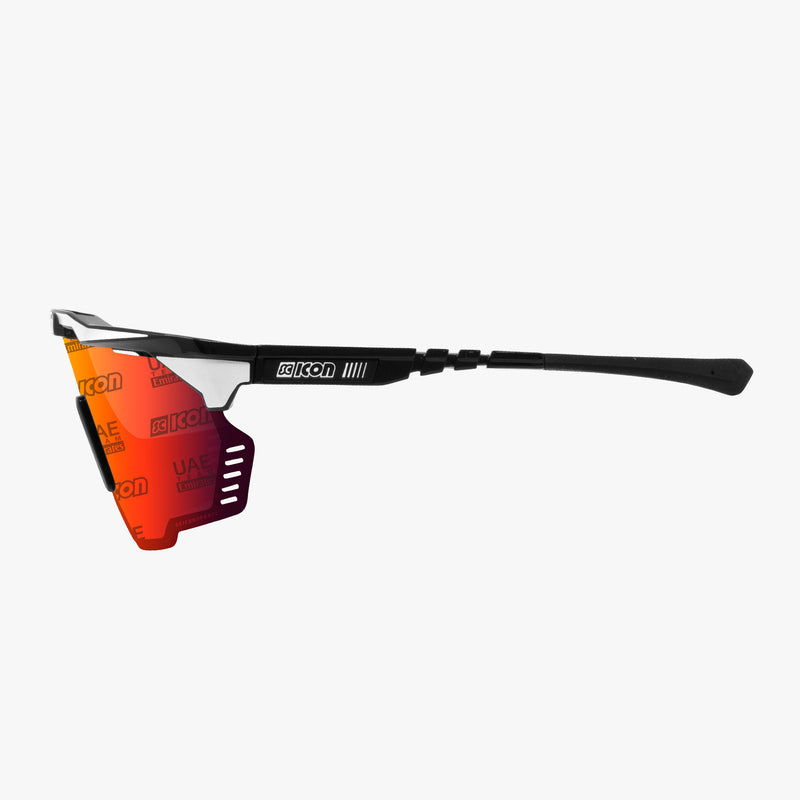 Scicon Occhiali Sportivi Aeroshade Kunken Nero Bianco/Lenti Rosse Vendite Flash