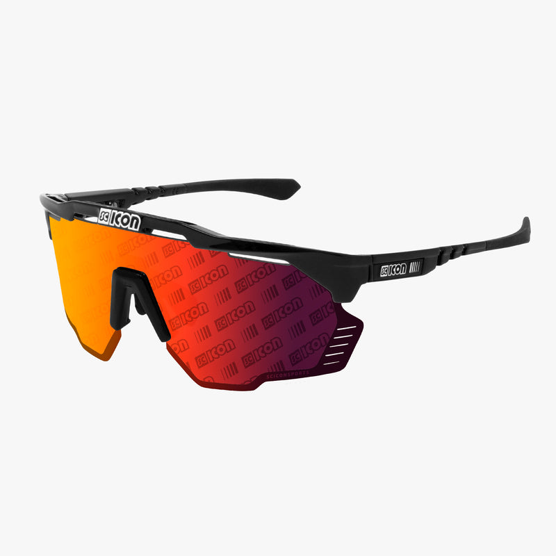 Scicon Occhiali Sportivi Aeroshade Kunken Nero/Rosso