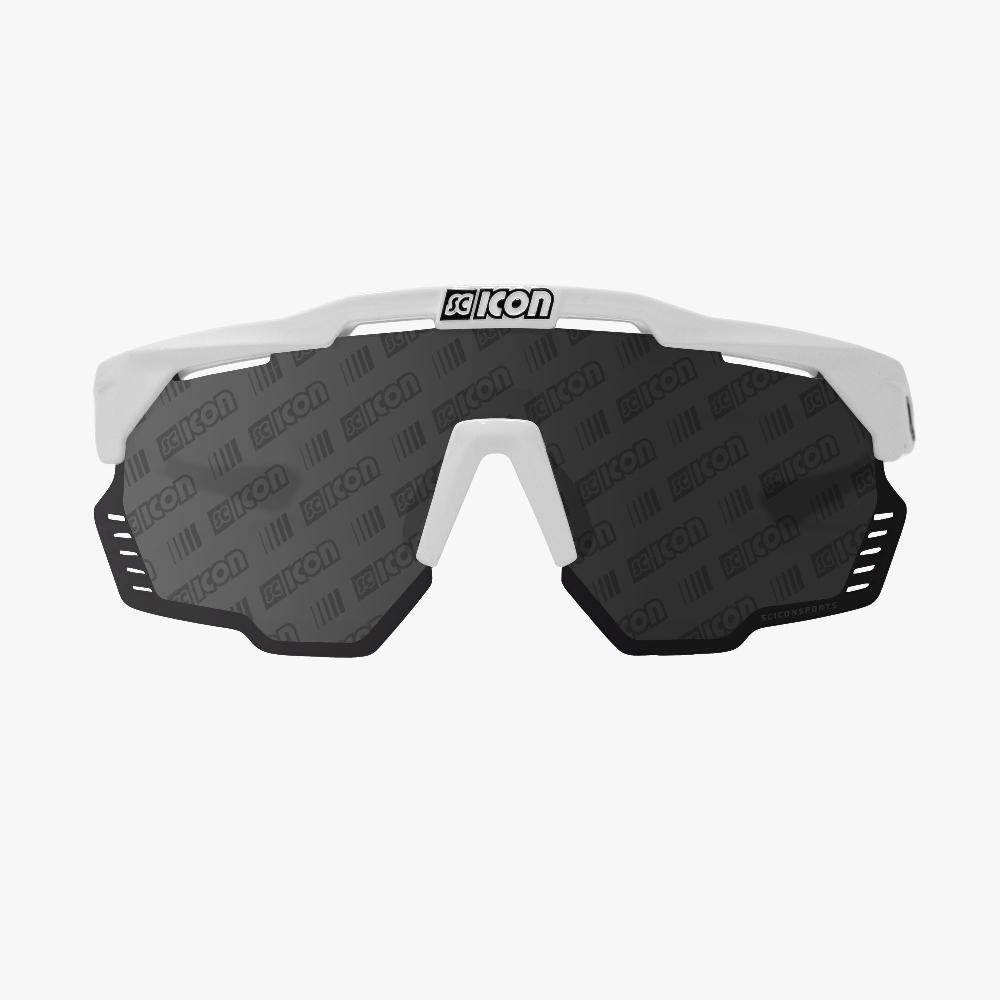 Scicon Occhiali Sportivi Aeroshade Kunken Bianco/Lenti Argento Italia