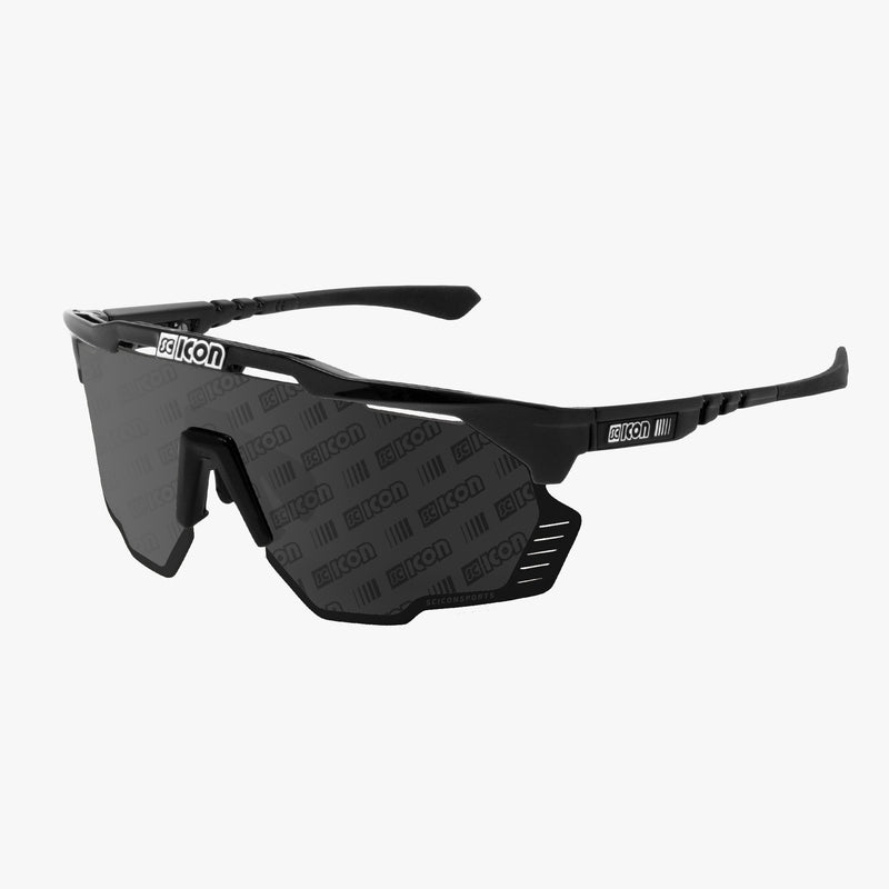 Scicon Occhiali Sportivi Aeroshade Kunken Nero/Lenti Argento