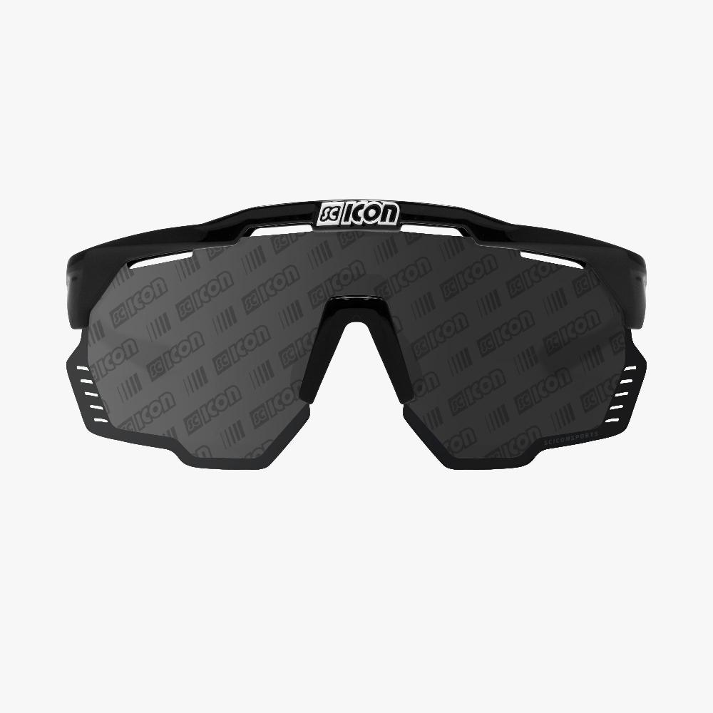 Scicon Occhiali Sportivi Aeroshade Kunken Nero/Lenti Argento In Linea