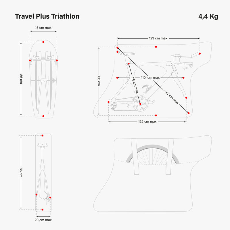 Scicon Sacca Porta Bici Travel Plus Triathlon Nera Negozi Online