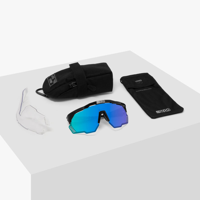 Scicon Aeroshade Kunken Occhiali Ciclismo Bianco/Blu Novità