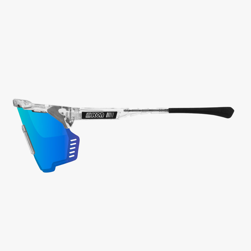 Scicon Aeroshade Kunken Occhiali Ciclismo Cristallo/Blu Presa