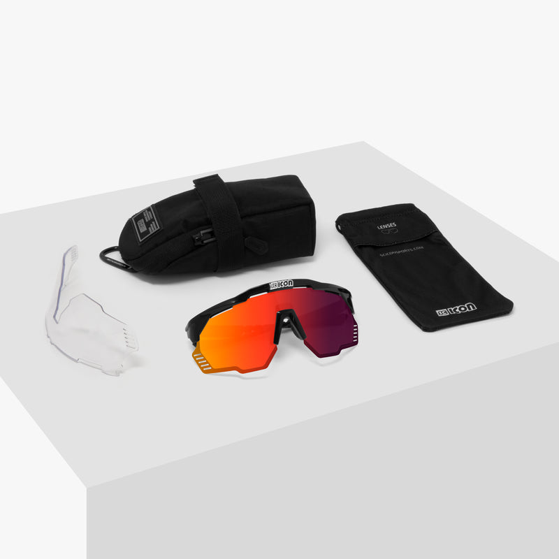 Scicon Aeroshade Kunken Occhiali Ciclismo Cristallo/Rosso Offerta