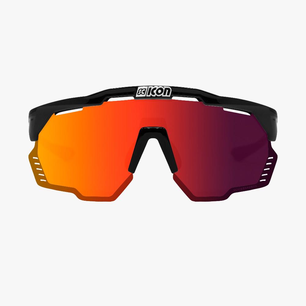 Scicon Aeroshade Kunken Occhiali Ciclismo Nero/Rosso Economico