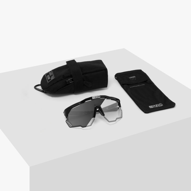 Scicon Aeroshade Kunken Occhiali Ciclismo Nero/Argento Outlet