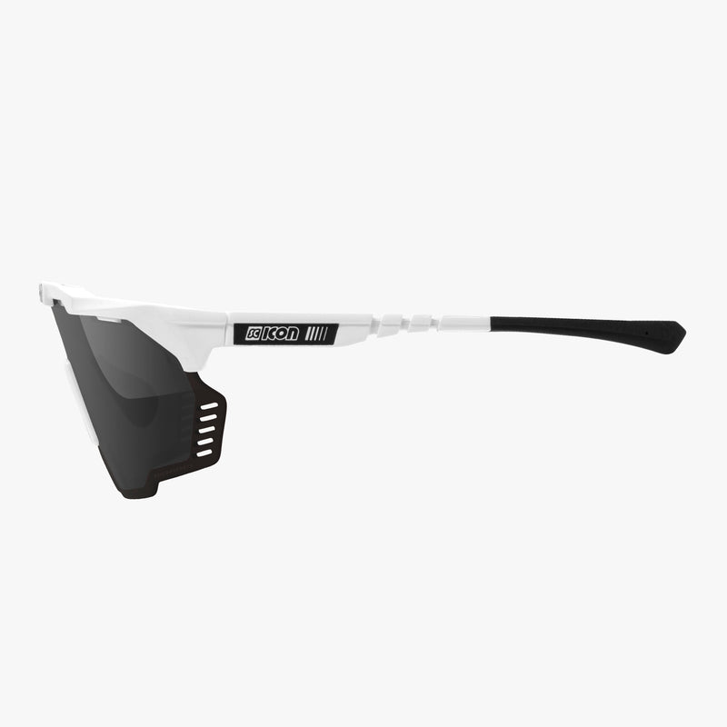 Scicon Aeroshade Kunken Occhiali Ciclismo Bianco/Argento Vendita Calda