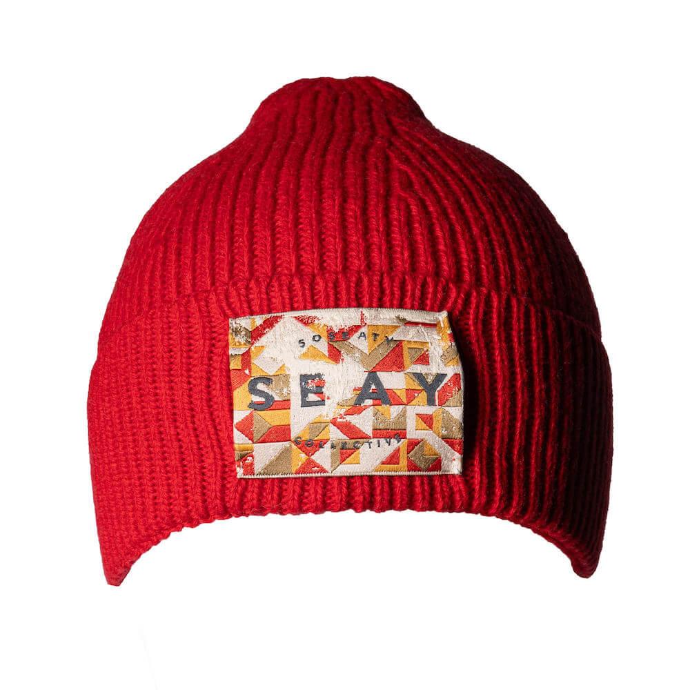 Seay / Cuffia Beanie Lana Rossa Saldi Di Fabbrica