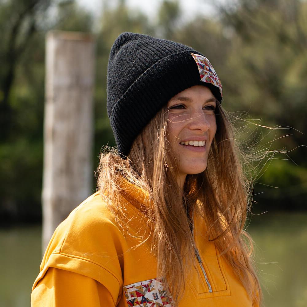 Seay / Cuffia Beanie Lana Nera Vendite Flash