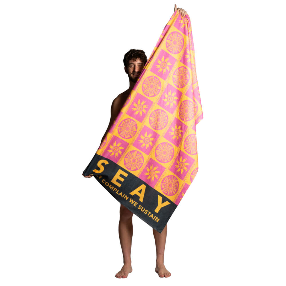 Seay / Telo Mare Rosa Giallo Symbols Promozione