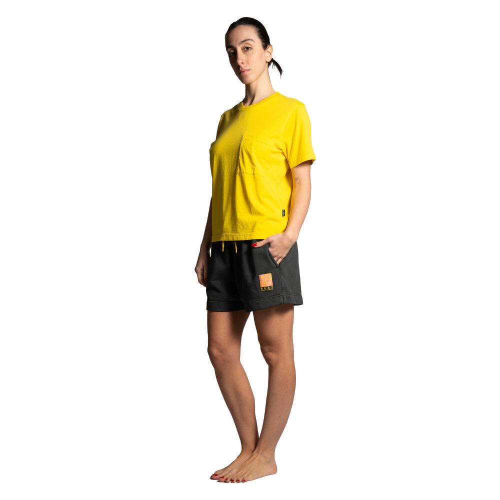 Seay / Pantalone Corto in Felpa Nero Symbols Promozione