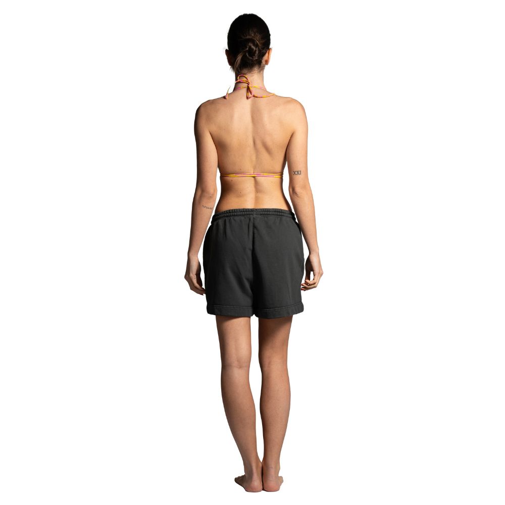 Seay / Pantalone Corto in Felpa Nero Symbols Promozione
