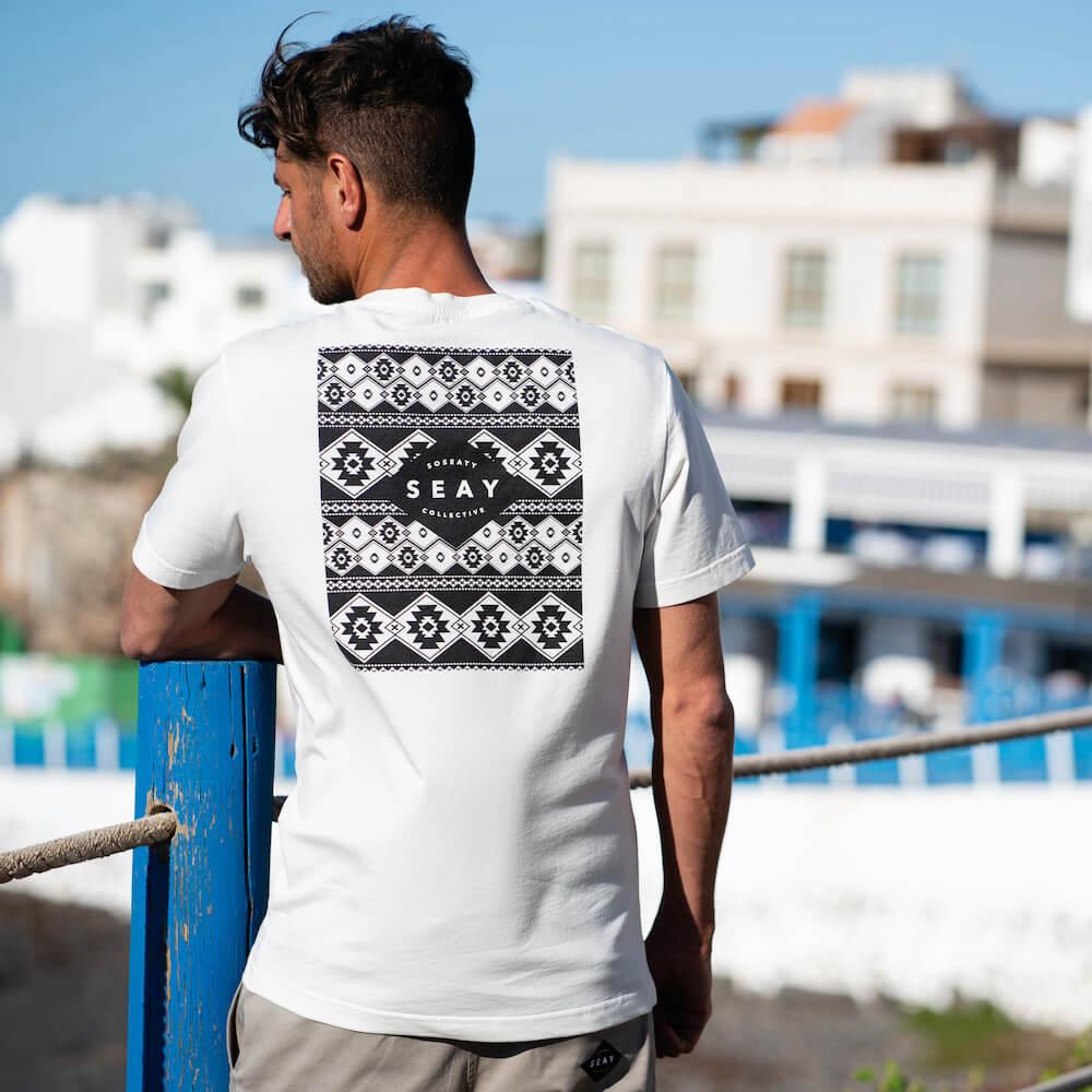 Seay / T-Shirt Bianco Naturale Kaleo Unisex Economico