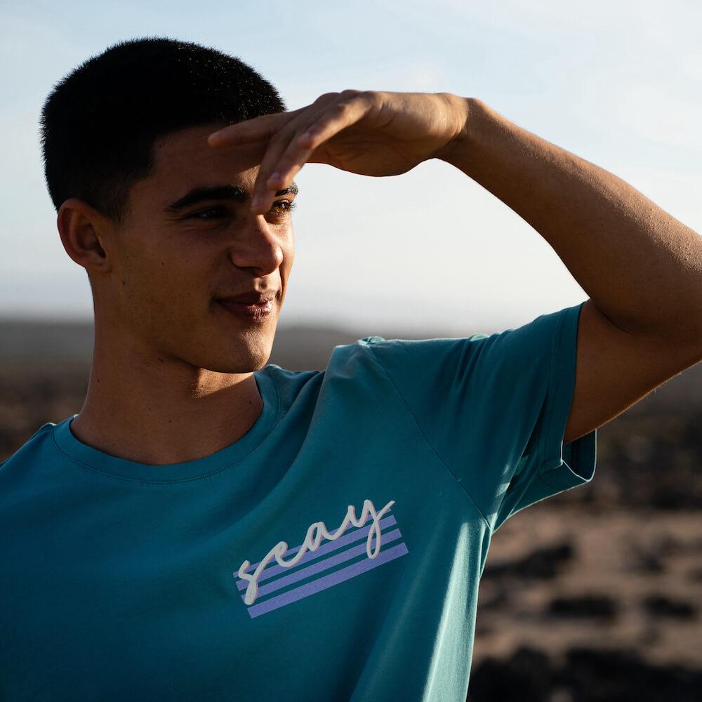 Seay / T-Shirt Verde Smeraldo Kaleo Saldi