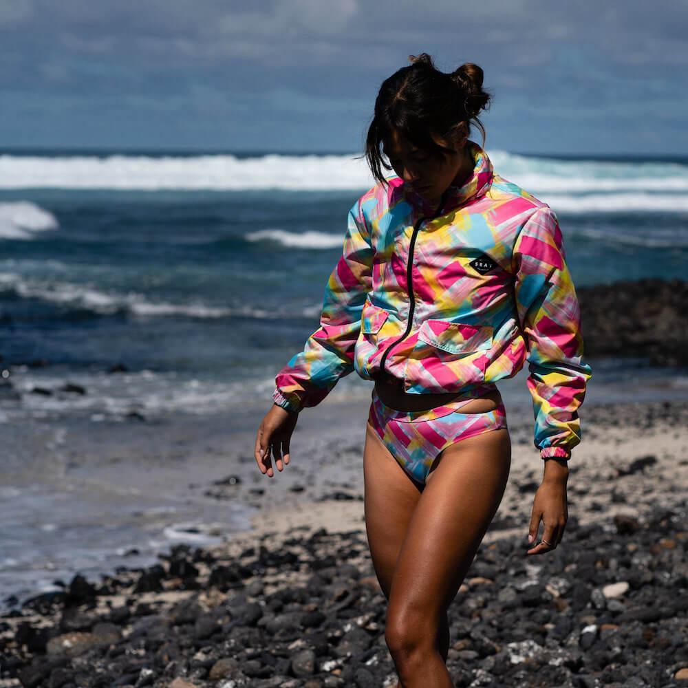 Seay / Windbreaker Fucsia Blu Bali Moda