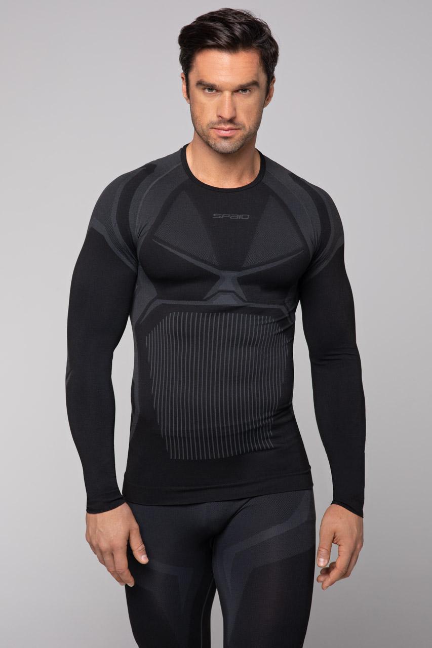 Spaio SPAIO MAGLIA M/L TERMOATTIVA "CONFIDENCE" NERO/GRIGIO