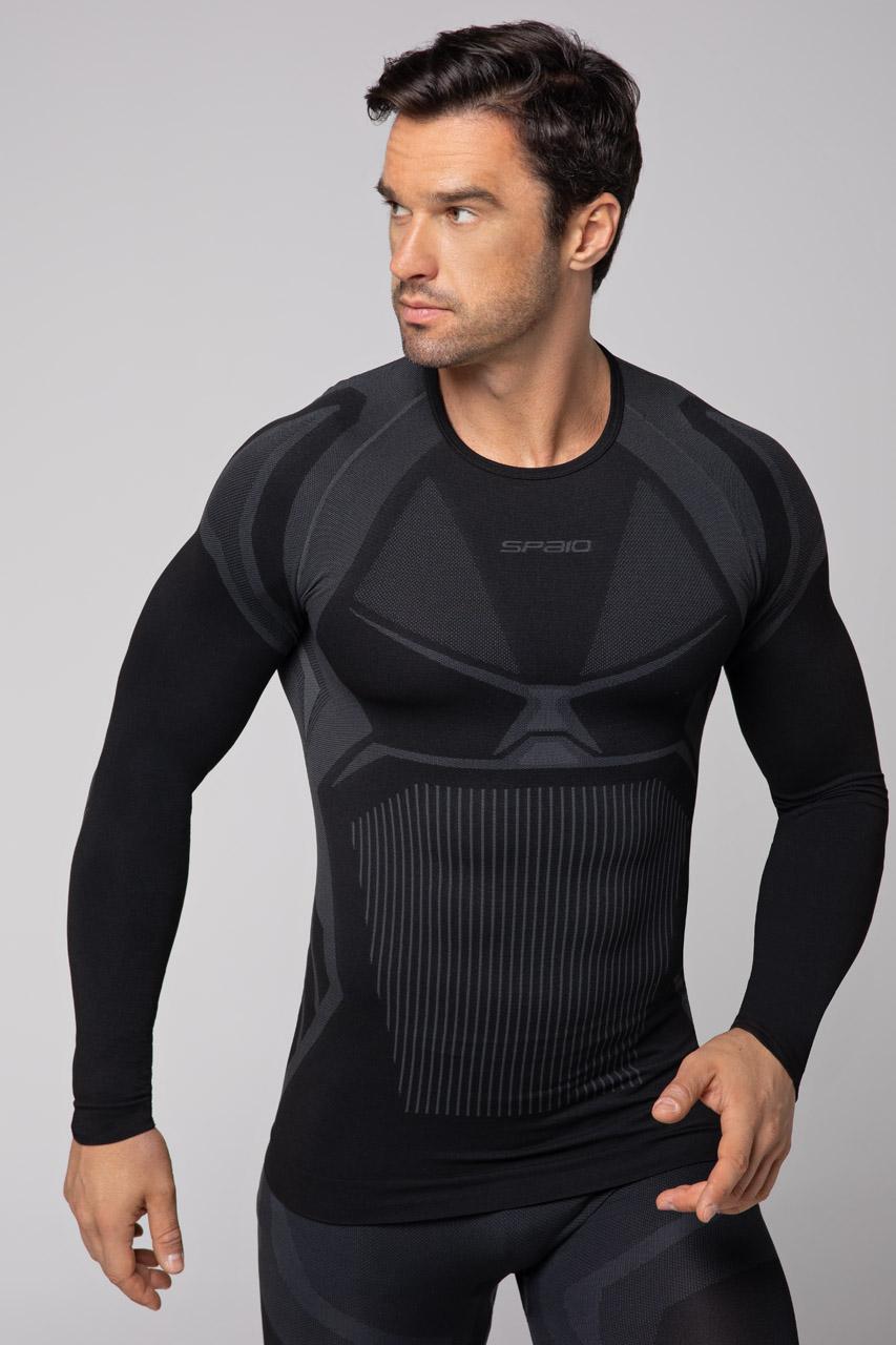 Spaio SPAIO MAGLIA M/L TERMOATTIVA "CONFIDENCE" NERO/GRIGIO In Linea