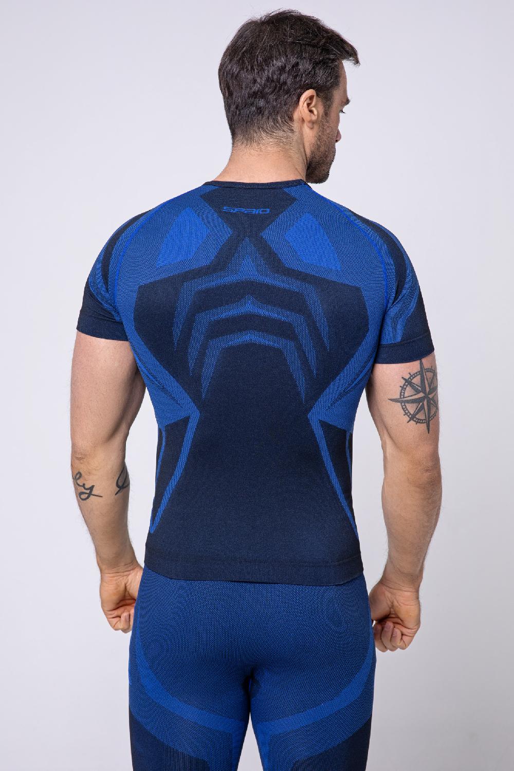 Spaio SPAIO MAGLIA M/C "CONFIDENCE" NERO/ROYAL BLUE