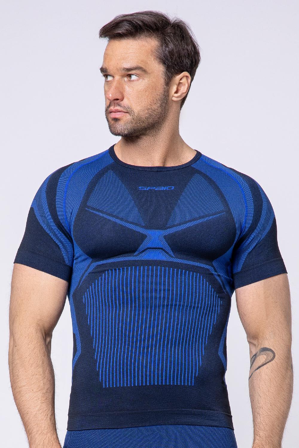Spaio SPAIO MAGLIA M/C "CONFIDENCE" NERO/ROYAL BLUE Promozione