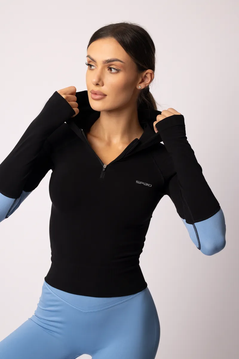 Spaio SPAIO FELPA ADAPT – DOUBLE COLOUR LINCHEN BLUE/BLACK