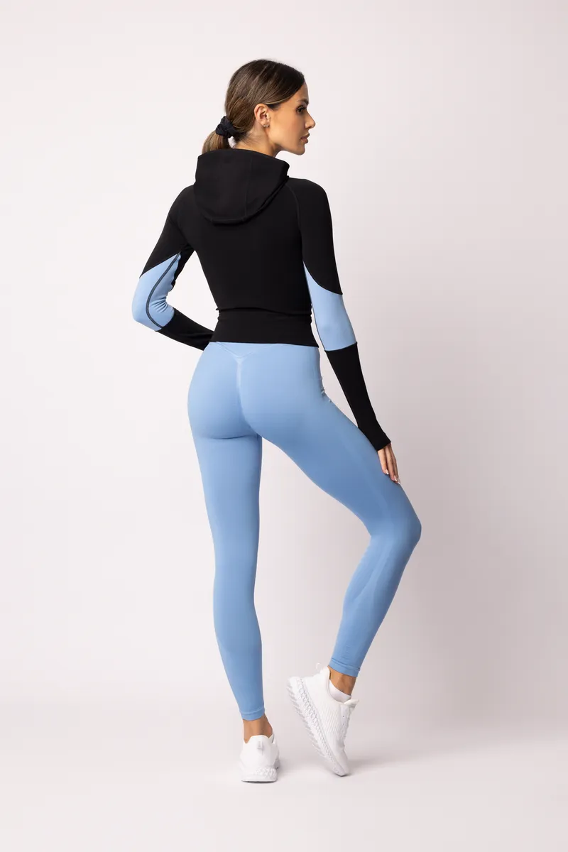 Spaio SPAIO FELPA ADAPT – DOUBLE COLOUR LINCHEN BLUE/BLACK Spedizione Gratuita