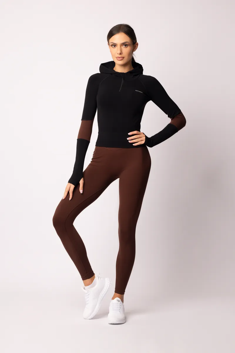 Spaio SPAIO FELPA ADAPT – DOUBLE COLOUR COFFEE/BLACK Soddisfazione Garantita