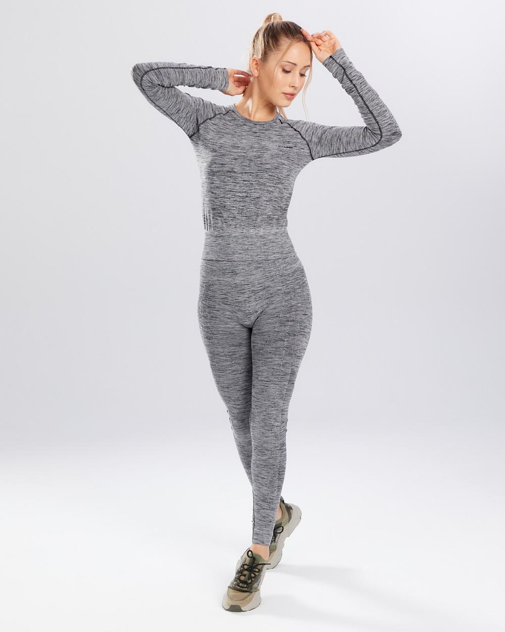Spaio SPAIO RASHGUARD MELANGE MANICHE LUNGHE GREY Presa