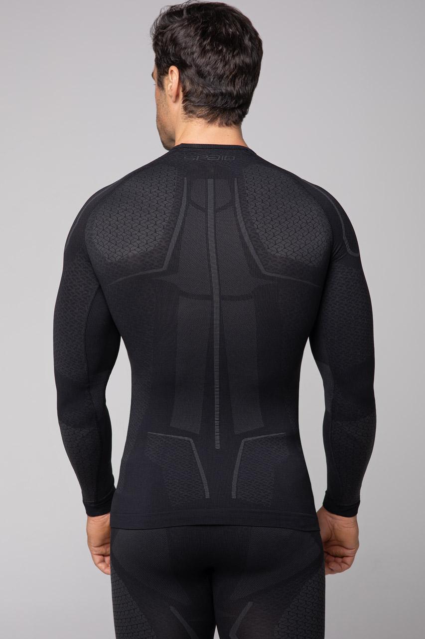 Spaio SPAIO MAGLIETTA TERMOATTIVA "ADRENALINE" UOMO NERO/GRIGIO Vendita Calda