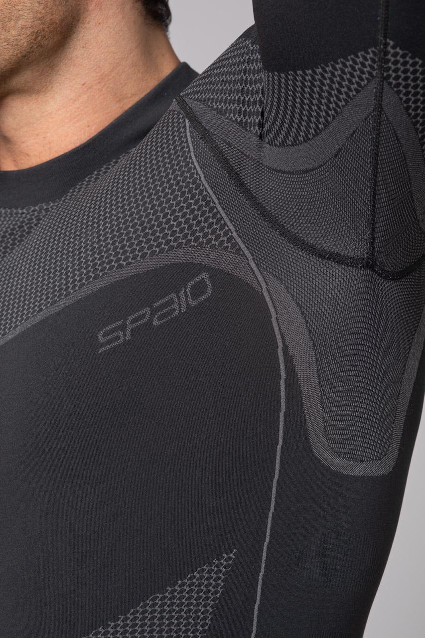 Spaio SPAIO MAGLIETTA TERMOATTIVA CON MANICHE LUNGHE "THERMO-EVO" UOMO GRIGIO/GRIGIO CHIARO Saldi Di Fabbrica