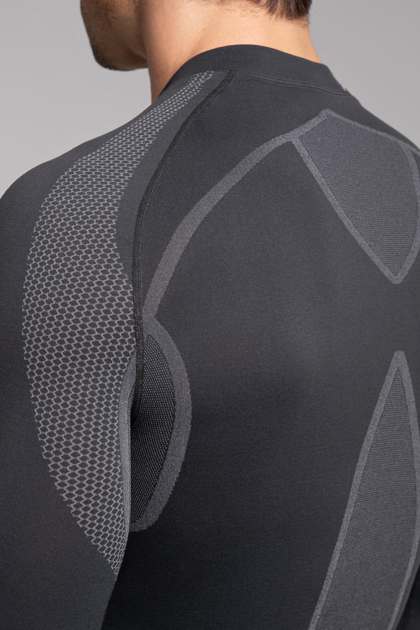 Spaio SPAIO MAGLIETTA TERMOATTIVA CON MANICHE LUNGHE "THERMO-EVO" UOMO GRIGIO/GRIGIO CHIARO Saldi Di Fabbrica
