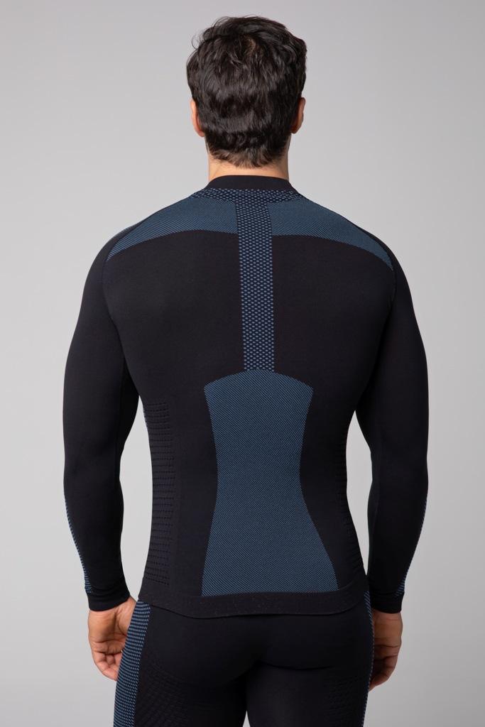Spaio SPAIO MAGLIA M/L TERMOATTIVA "FIERCE" NERO/BLU I Più Venduti
