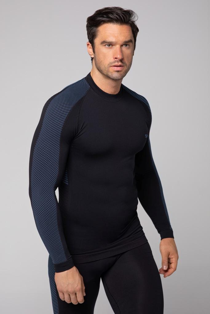 Spaio SPAIO MAGLIA M/L TERMOATTIVA "FIERCE" NERO/BLU I Più Venduti