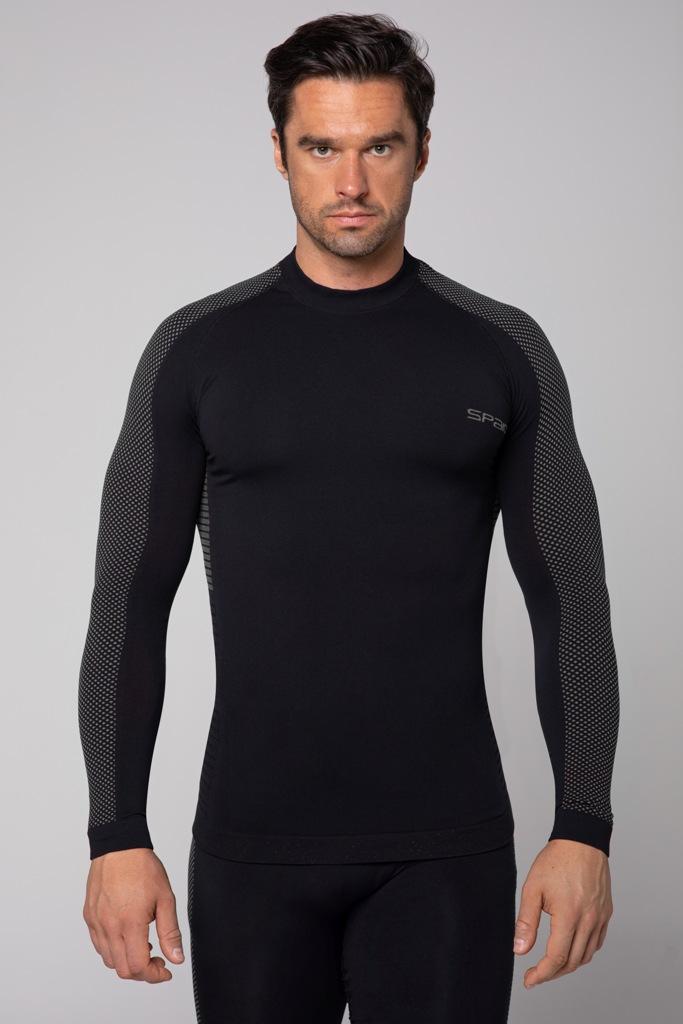 Spaio SPAIO MAGLIA M/L TERMOATTIVA "FIERCE" NERO/GRIGIO