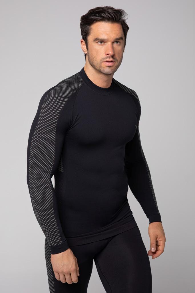 Spaio SPAIO MAGLIA M/L TERMOATTIVA "FIERCE" NERO/GRIGIO Vendite Flash